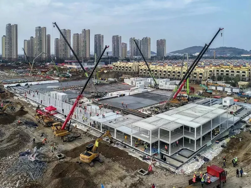 மாடுலர் ஸ்டீல் கட்டமைப்பு மருத்துவமனை கட்டிடம்